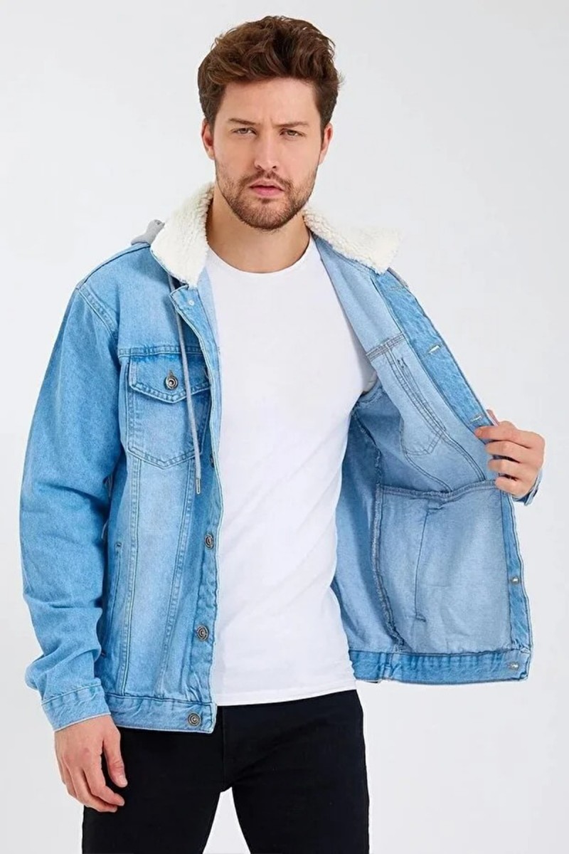 Men's Denim Jacket - Ice Blue - Jake