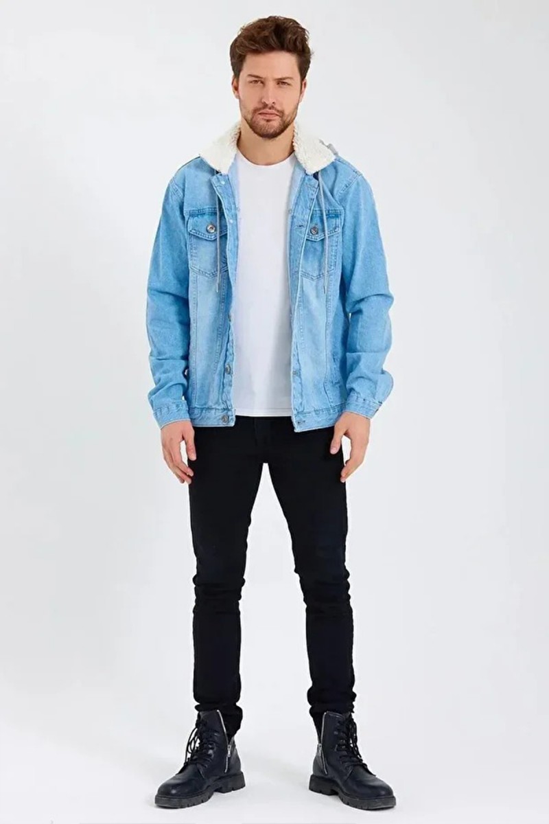 Men's Denim Jacket - Ice Blue - Jake