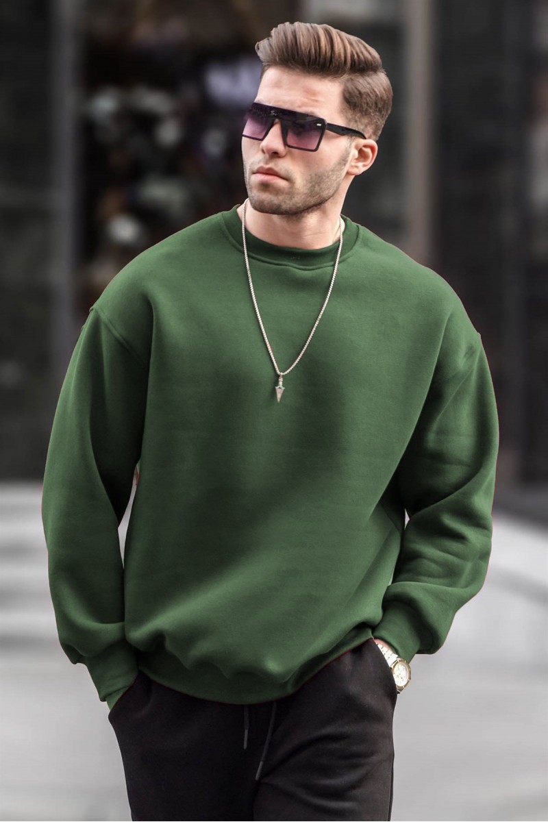 Mens Sweatshirt - Khaki - 6048