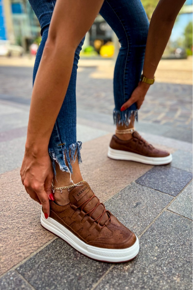 Womens Sneakers - Tan - 040