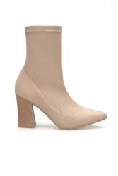 Women's Heeled Boots - Beige - DS Kate