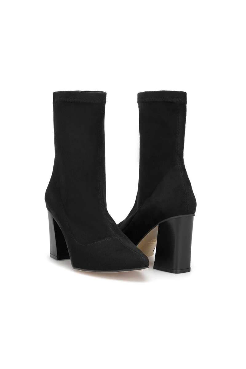 Women's Heeled Boots - Black - DS Kate