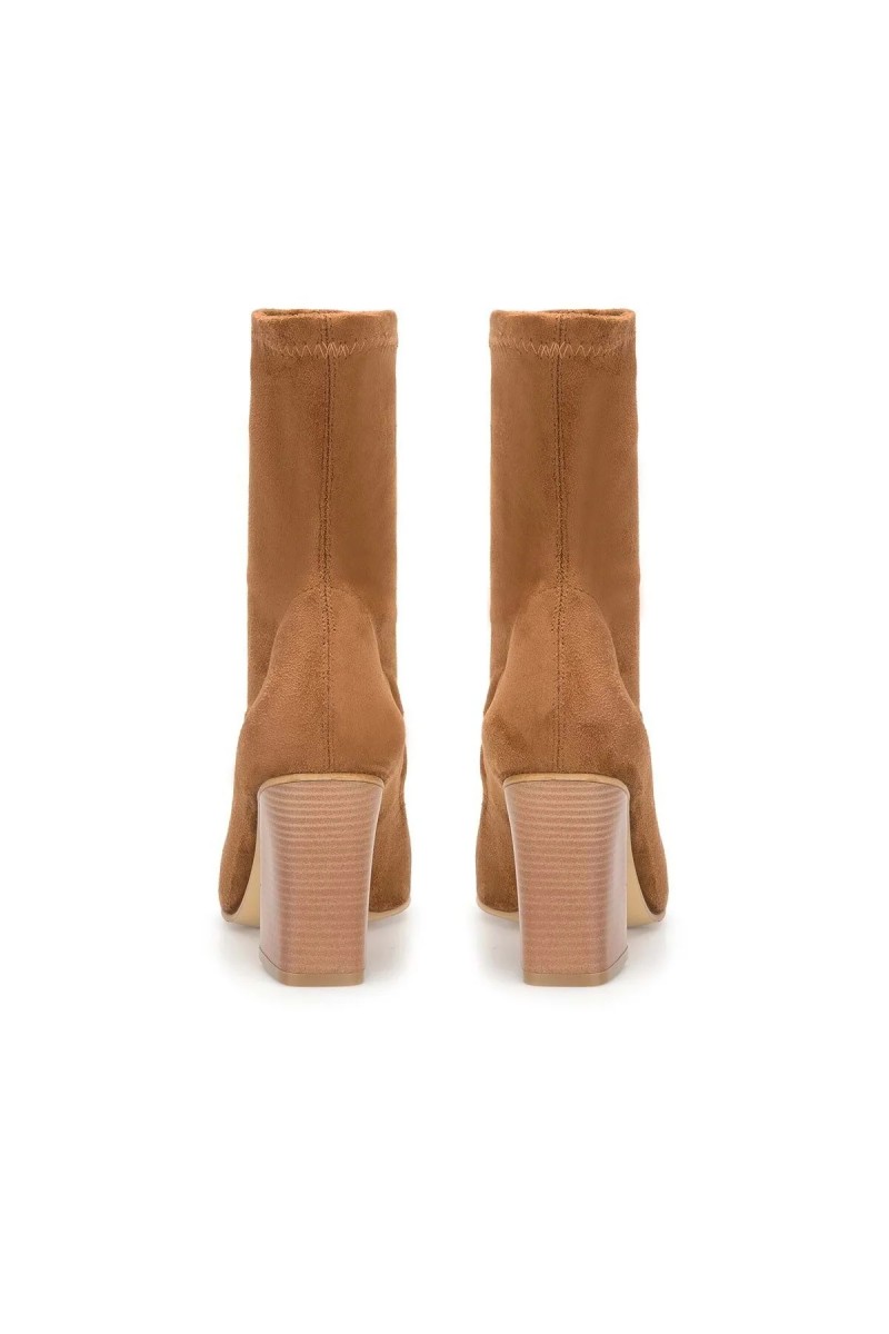 Women's Heeled Boots - Tan - DS Kate