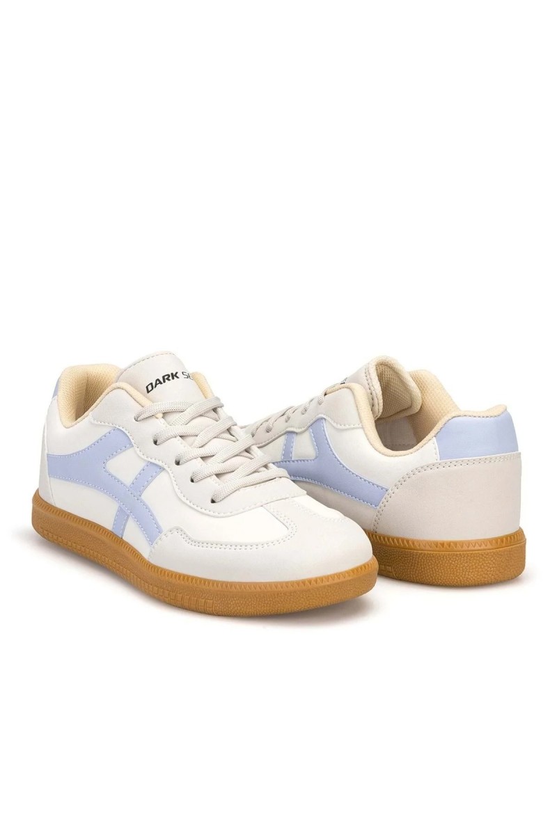 Womens Sneakers - Beige Blue - Ruby