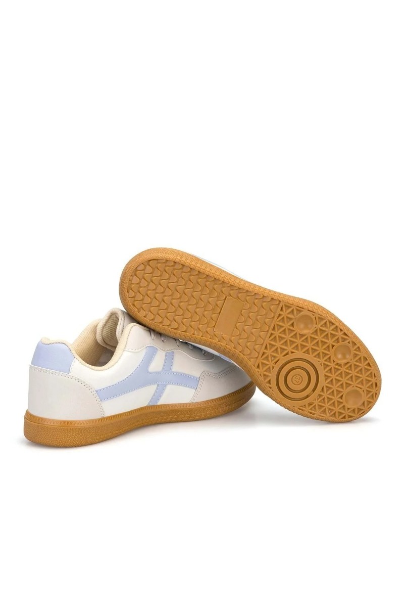 Womens Sneakers - Beige Blue - Ruby