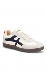 Womens Sneakers - Beige Dark Blue - Ruby