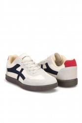 Womens Sneakers - Beige Dark Blue - Ruby