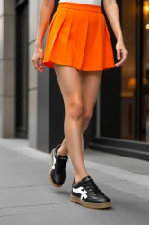 Womens Sneakers - Black White - Ruby