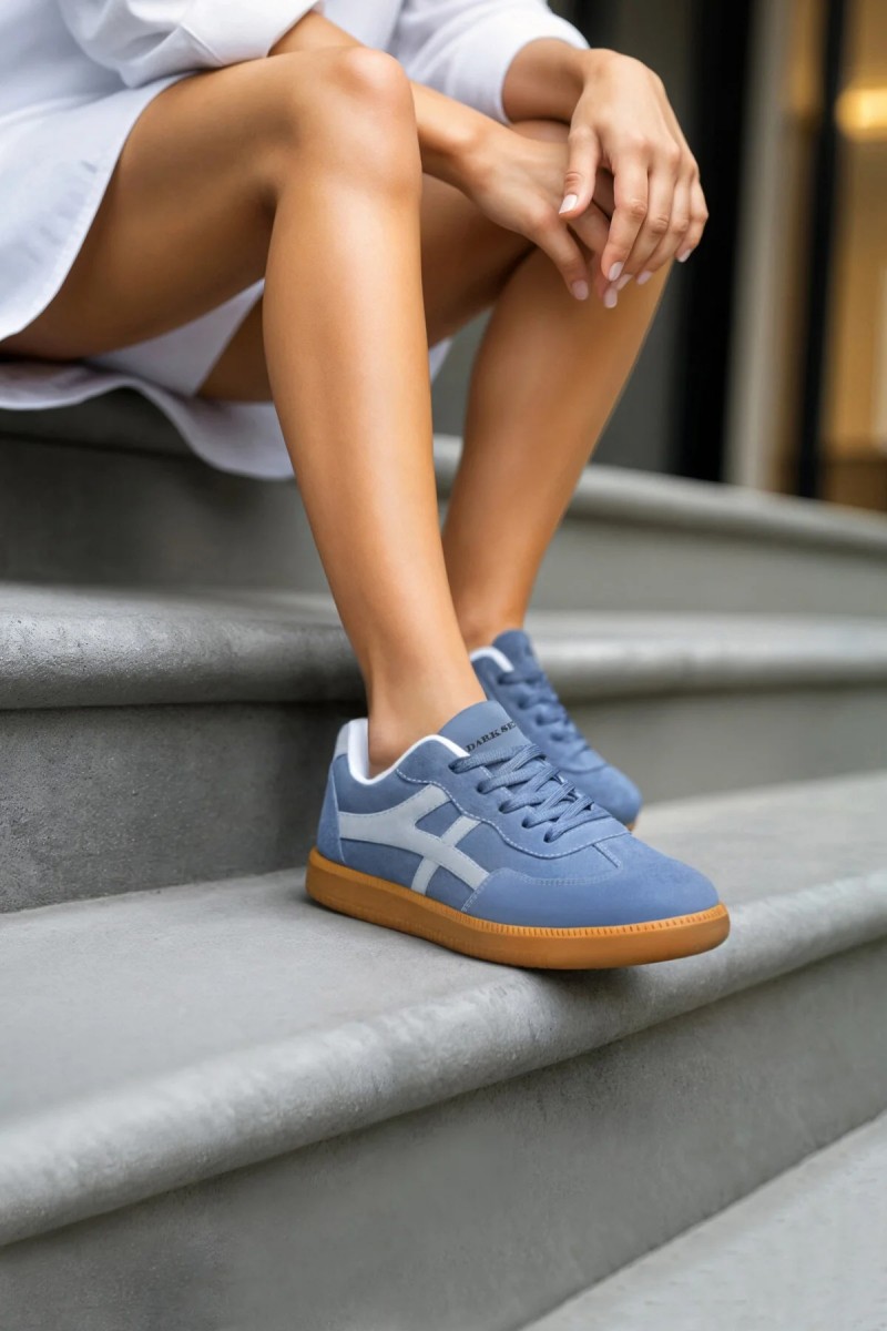 Womens Sneakers - Blue - Ruby
