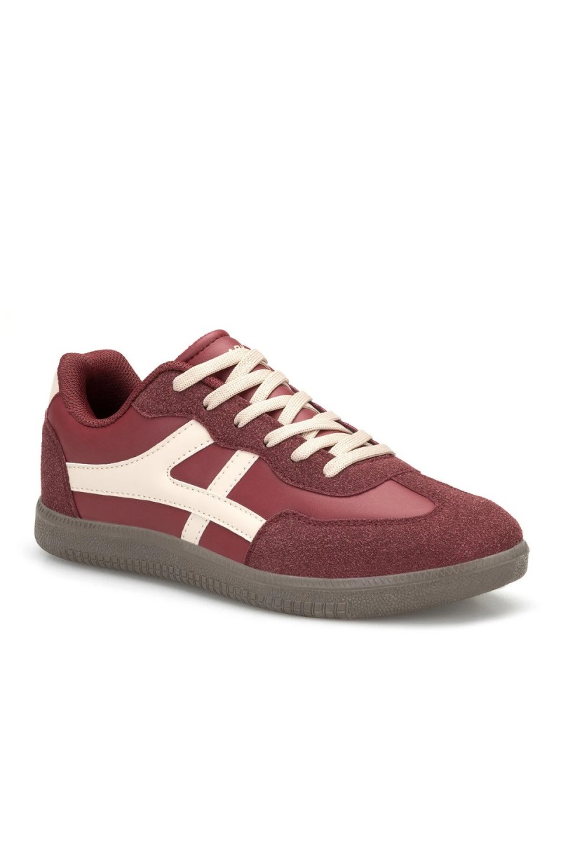 Womens Sneakers - Claret Red - Ruby