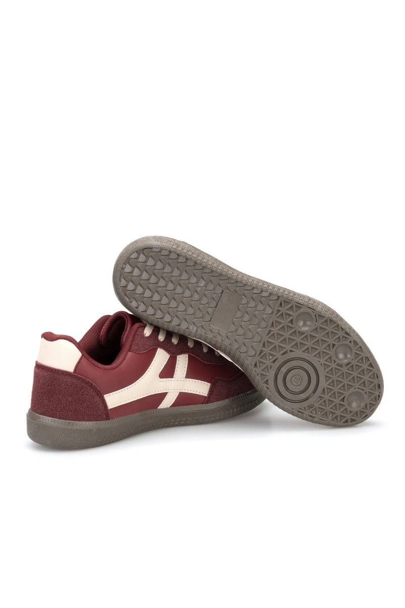 Womens Sneakers - Claret Red - Ruby