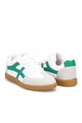 Womens Sneakers - White Green - Ruby