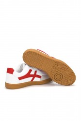 Womens Sneakers - White Red - Ruby