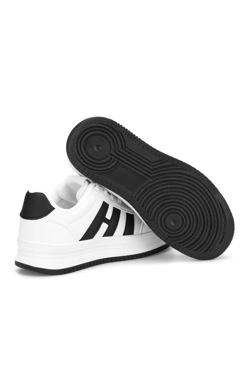 Women's Sneakers - White Black - DS Sage
