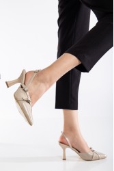 Mid Heel Shoes - Katrin - Beige