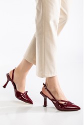 Mid Heel Shoes - Katrin - Red