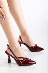 Mid Heel Shoes - Katrin - Red