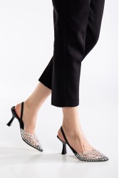 Mid Heel Shoes - Poppy - Black