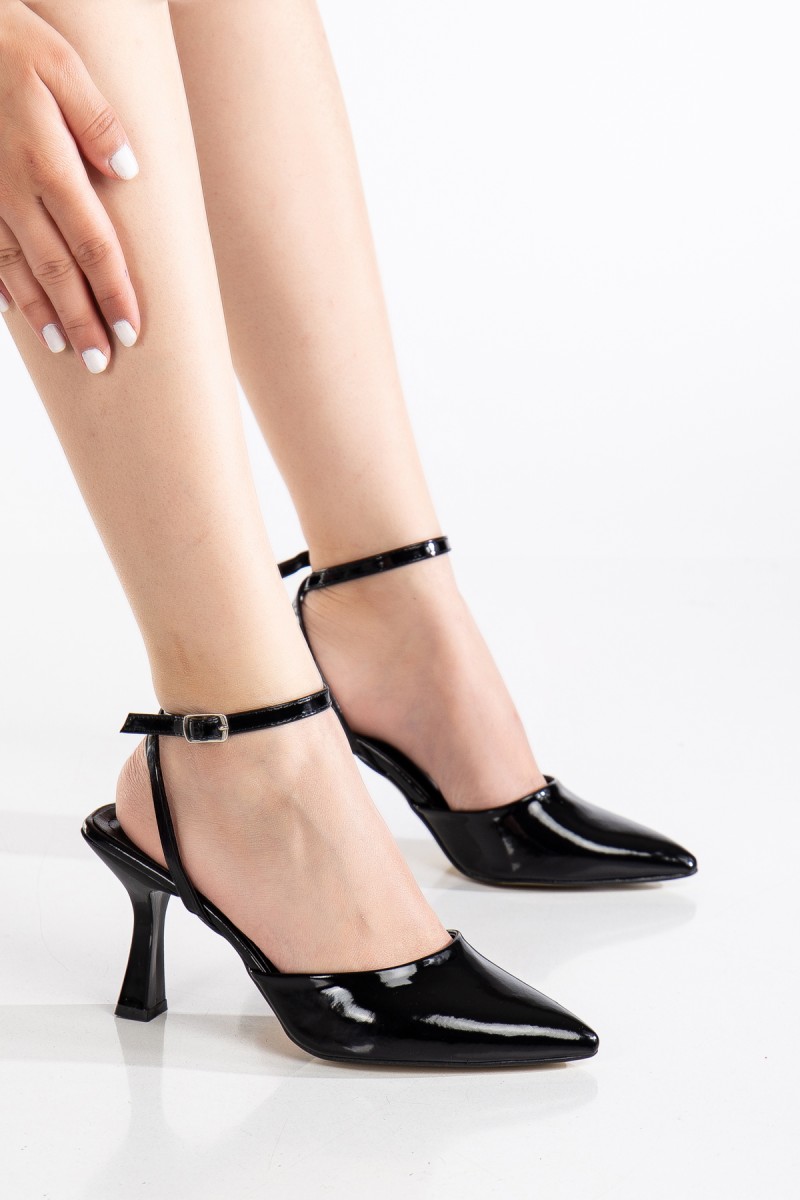 Mid Heel Shoes - Aster - Black