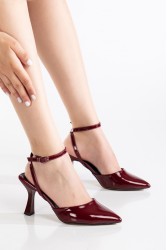 Mid Heel Shoes - Aster - Red