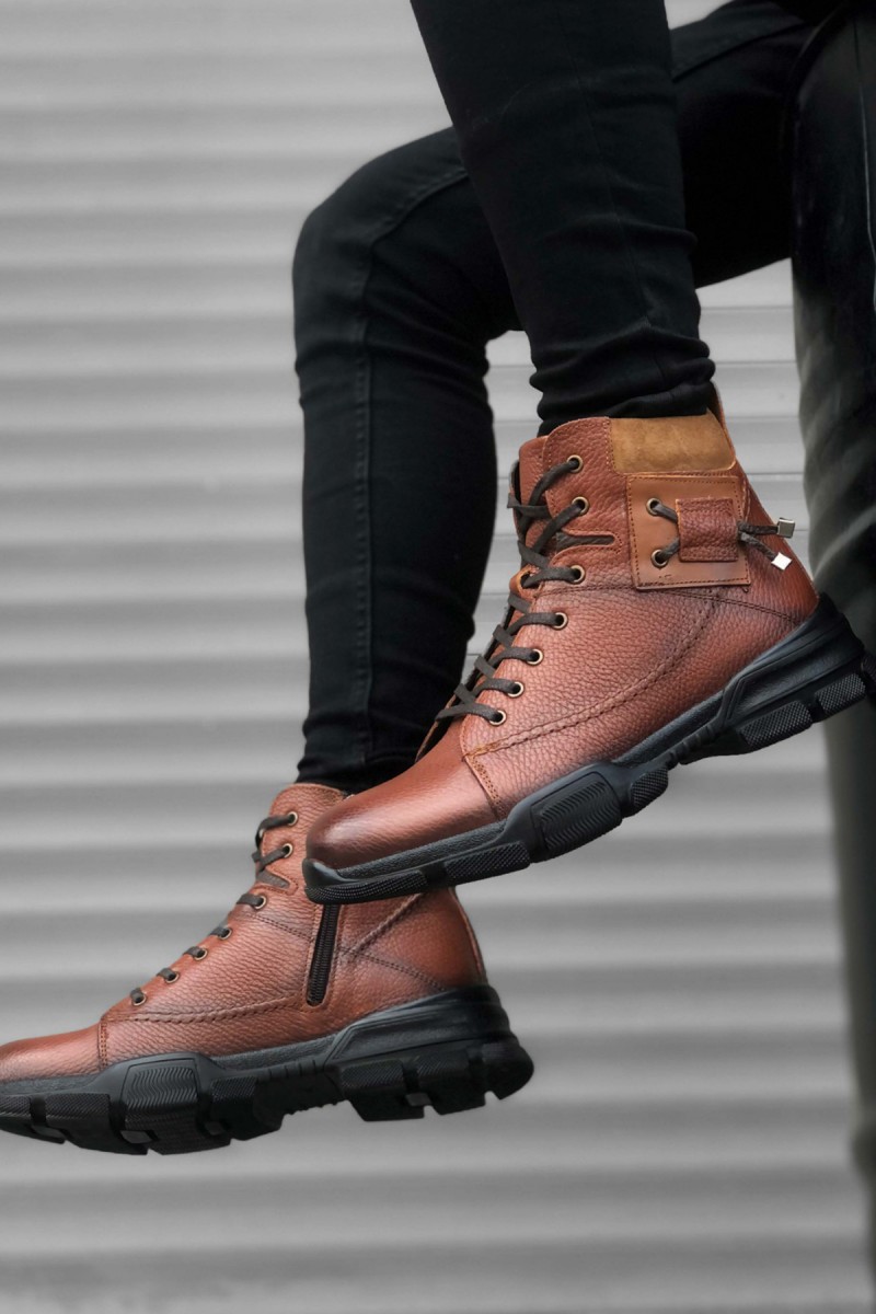 Mens Boots - Tan - 0184