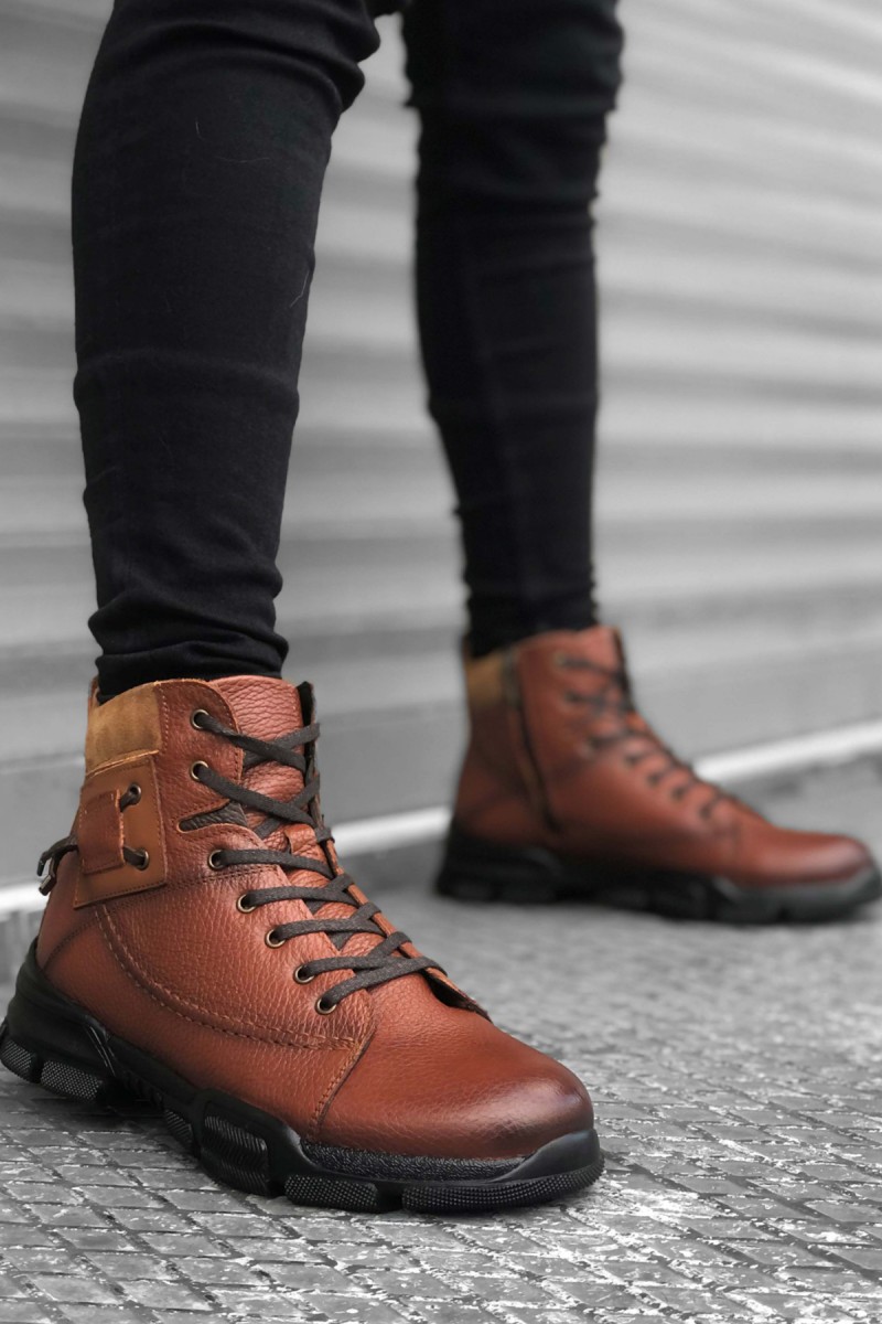 Mens Boots - Tan - 0184