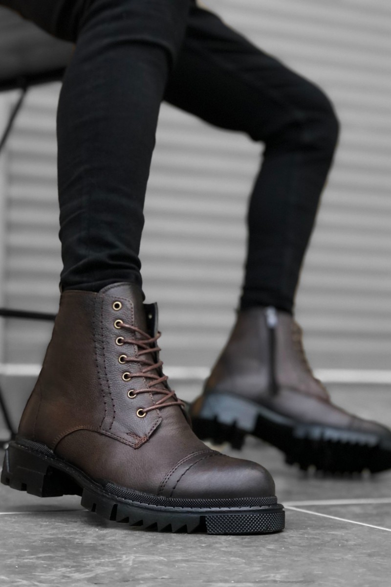 Mens Boots - Brown - 0187