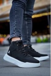 Mens Boots - Black White - 0192