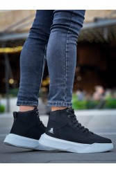 Mens Boots - Black White - 0192
