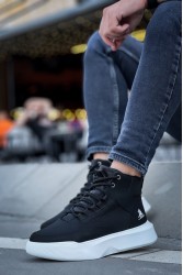 Mens Boots - Black White - 0192