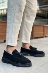 Mens Loafer - Black Suede - 0240