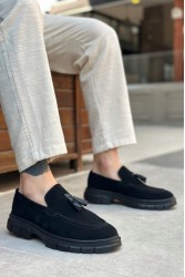 Mens Loafer - Black Suede - 0240