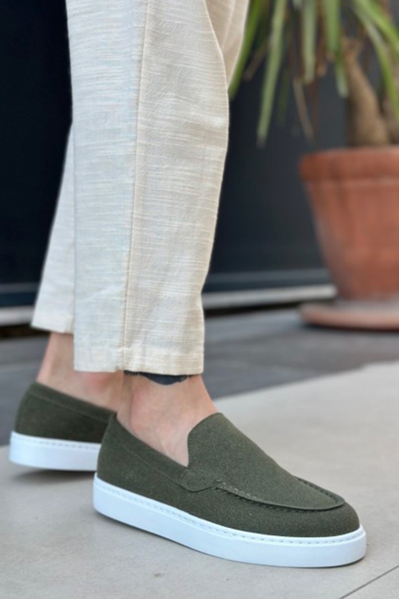 Mens Loafer - Khaki Suede - 0241