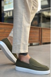 Mens Loafer - Khaki Suede - 0241