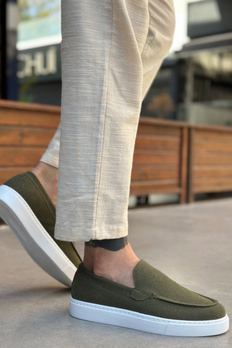 Mens Loafer - Khaki Suede - 0241