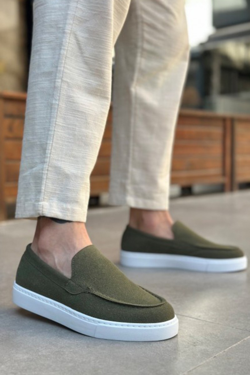 Mens Loafer - Khaki Suede - 0241