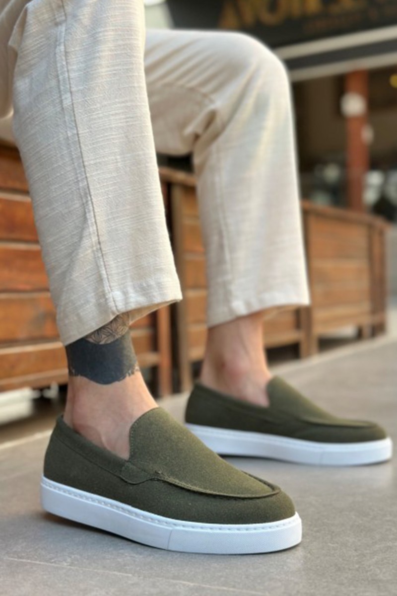 Mens Loafer - Khaki Suede - 0241