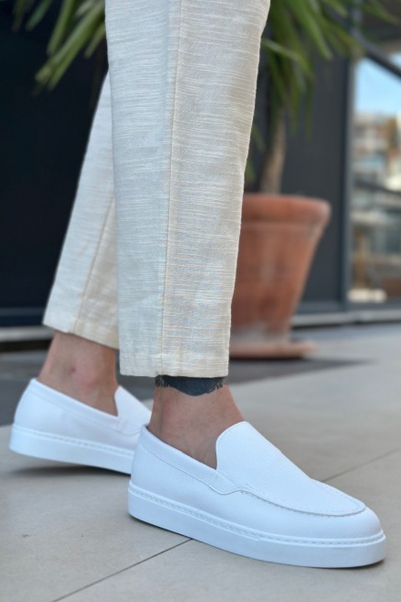 Mens Loafer - White - 0241