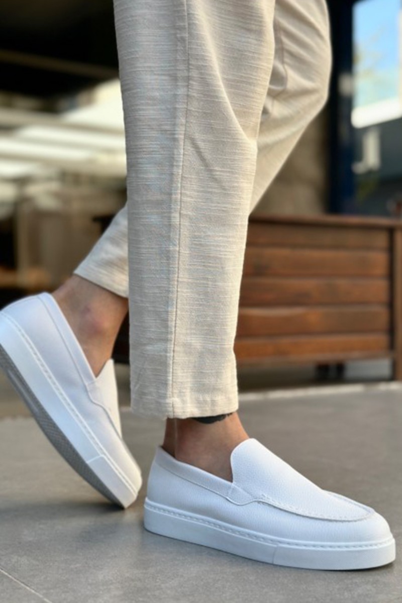 Mens Loafer - White - 0241