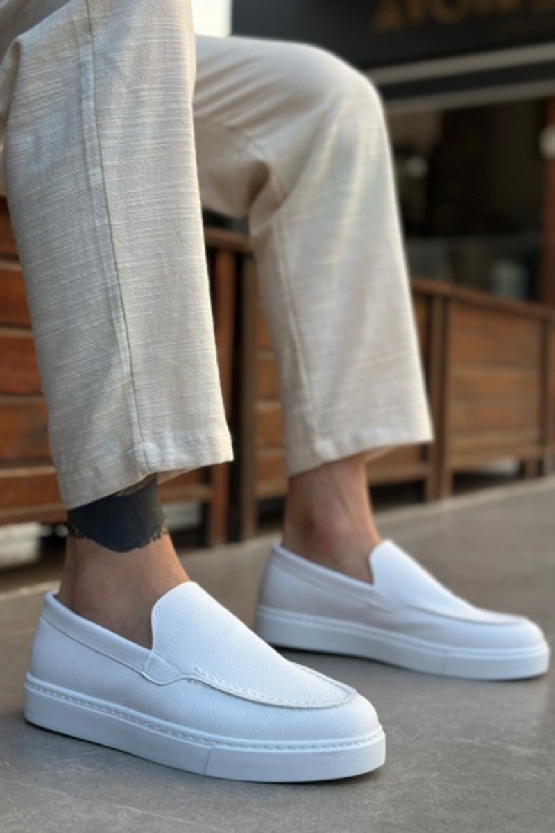 Mens Loafer - White - 0241