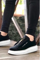 Mens Sneakers - Black White - 0310