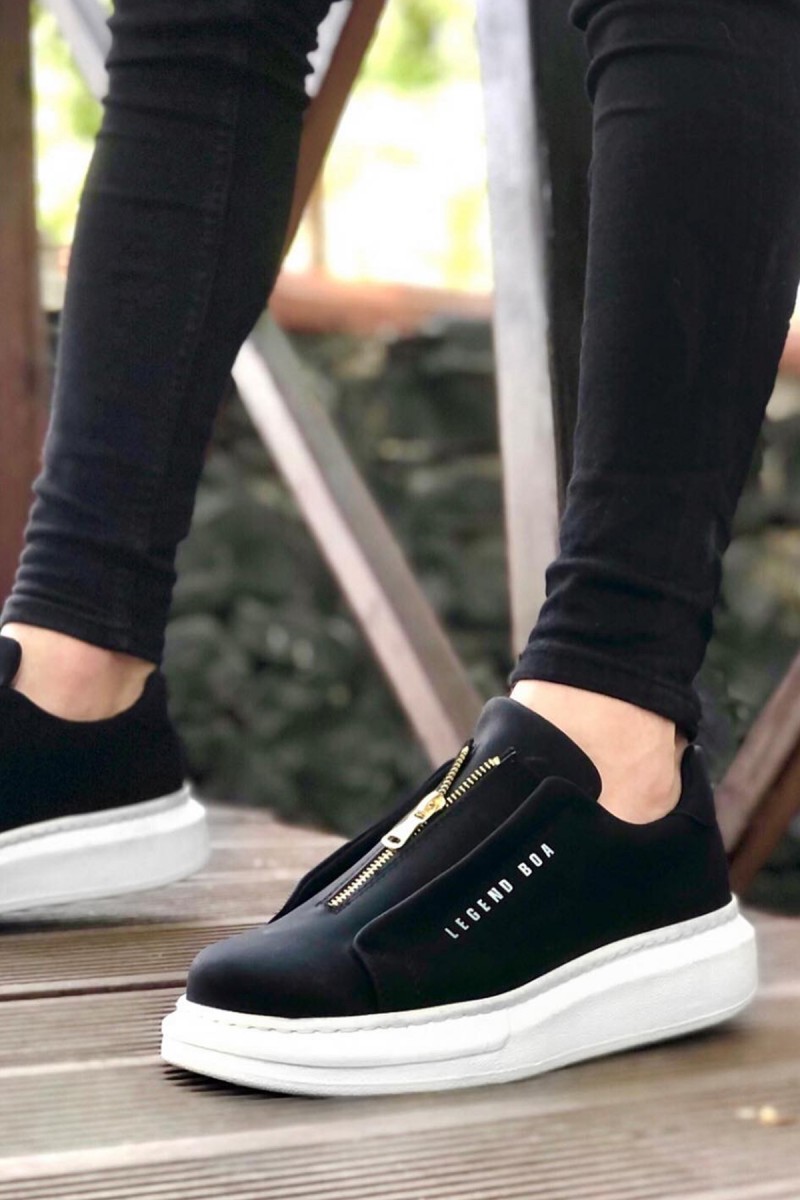 Mens Sneakers - Black White - 0310