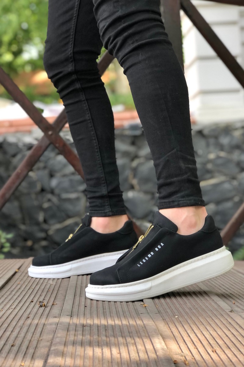 Mens Sneakers - Black White - 0310