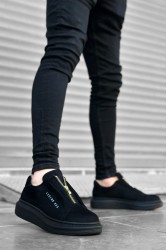 Mens Sneakers - Black Suede - 0310