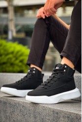 Mens Boots - Black White - 0321