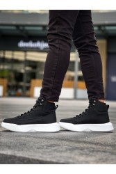 Mens Boots - Black White - 0321