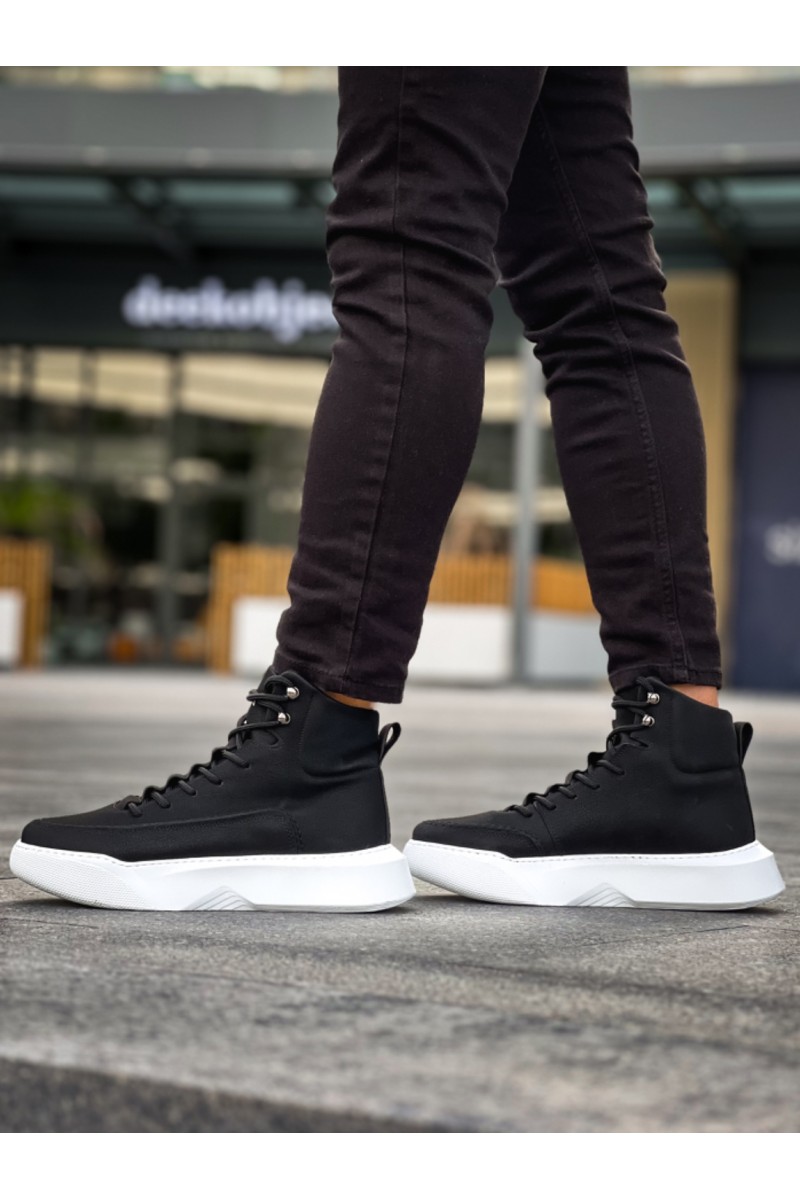 Mens Boots - Black White - 0321
