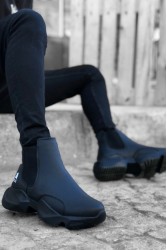 Mens High Top Sneakers - Black - 0444