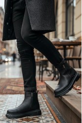 Mens Boots - Black - 0777