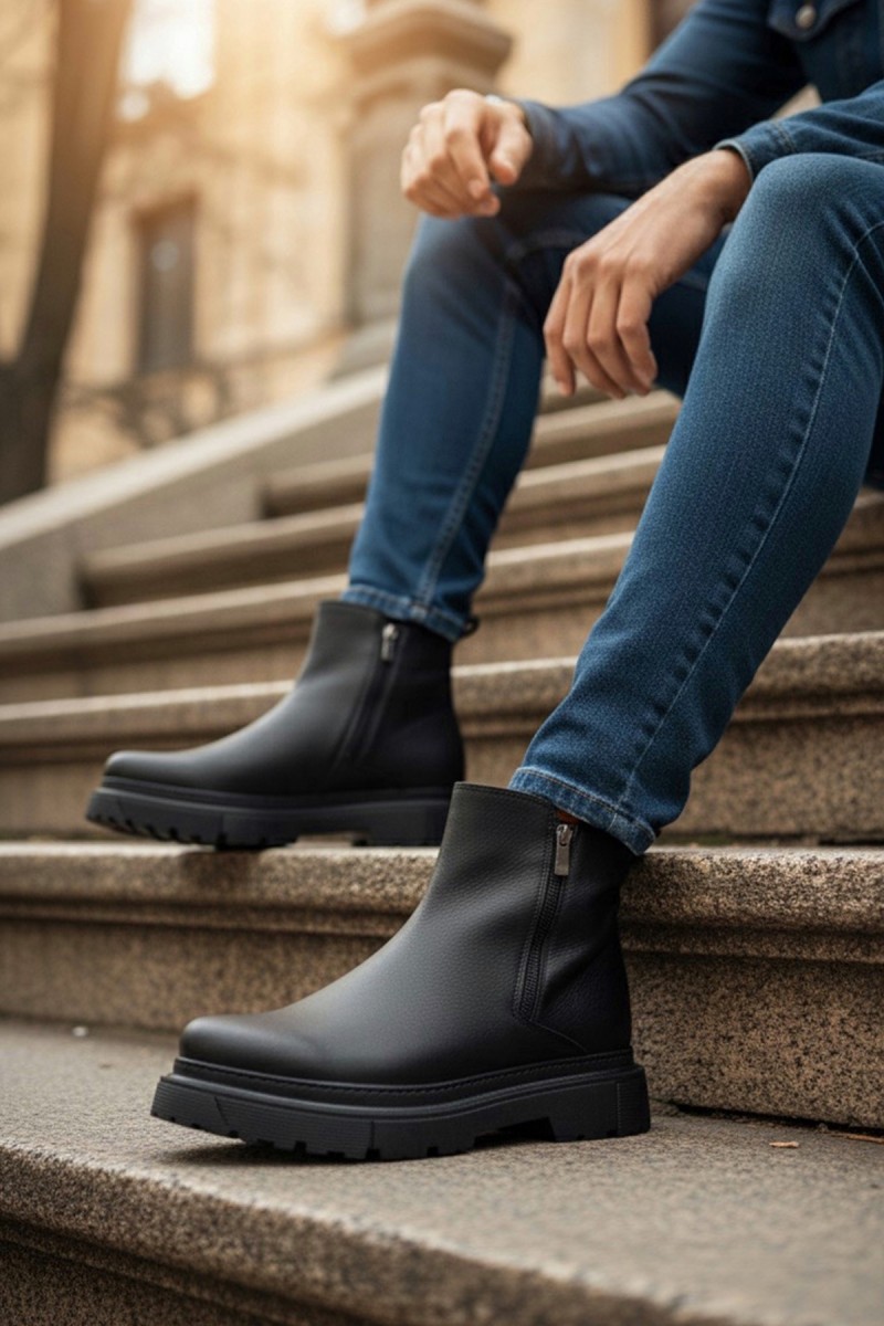 Mens Boots - Black - 0777